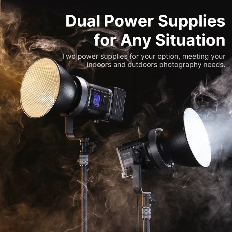 Ulanzi VL-120Bi 120W V-Mount LED Video Light - Livestreaming Essential - Visión Creativa 