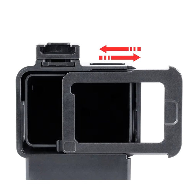 Vlog Case Action Camera Housing Shell Vlogging Cage Frame W/ Cold Shoe Mount for  Hero 7 6 5 for External Microphone - Visión Creativa 