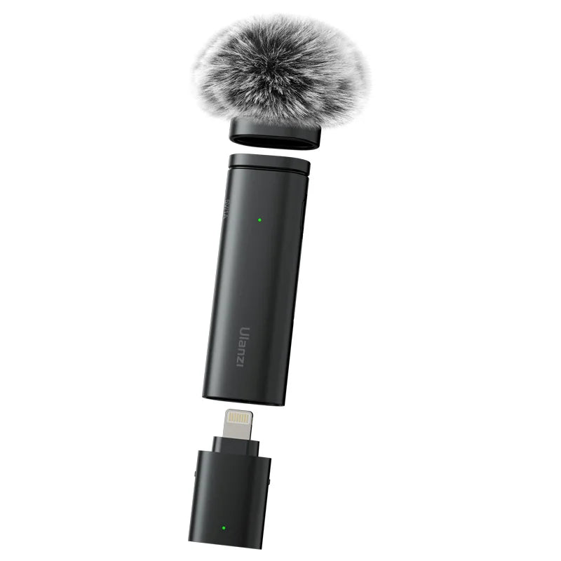 WM-10 Wireless Clip-On Microphone - Noise Reduction Mic for iPhone & Android - Visión Creativa