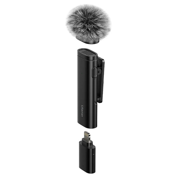 WM-10 Wireless Clip-On Microphone - Noise Reduction Mic for iPhone & Android - Visión Creativa