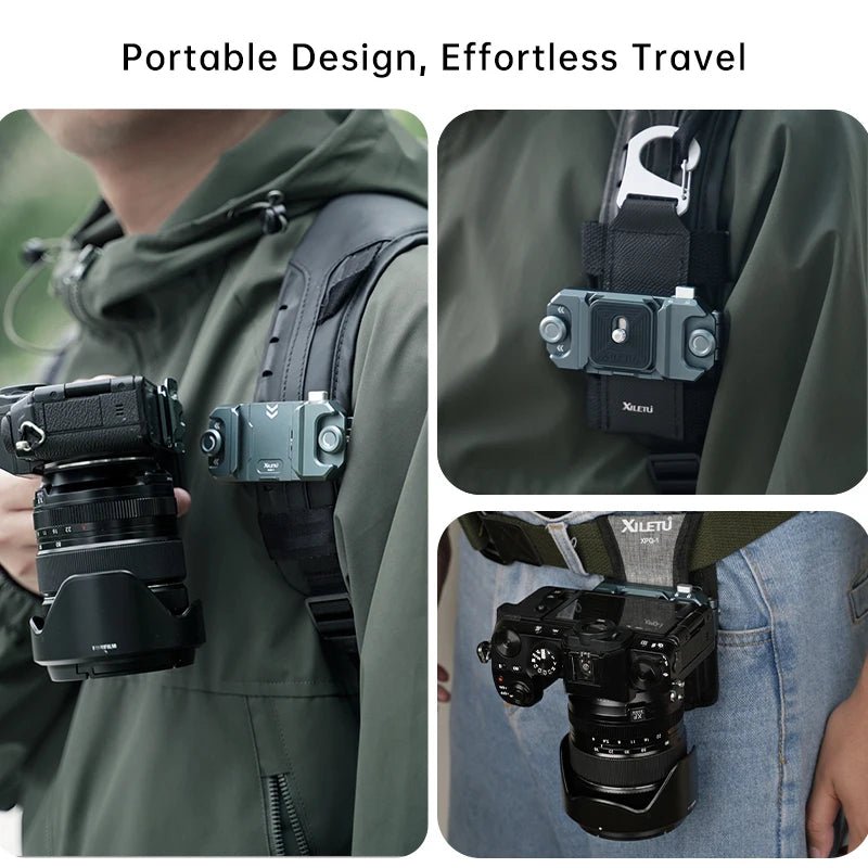 XQD1 Camera Capture Clip Arca Swiss Quick Release Plate Clamp Quick Switch Tripod Slider Mount Adapter - Visión Creativa 