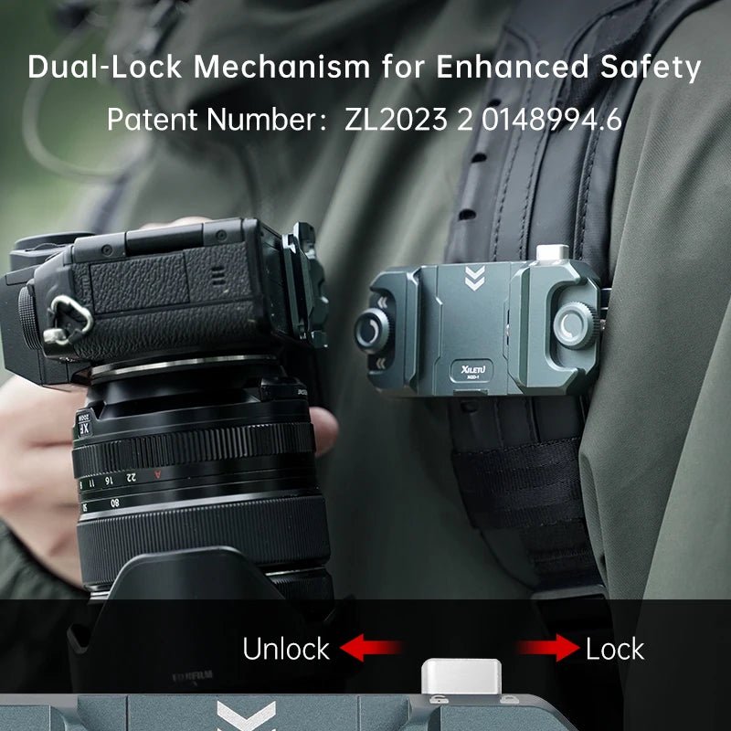 XQD1 Camera Capture Clip Arca Swiss Quick Release Plate Clamp Quick Switch Tripod Slider Mount Adapter - Visión Creativa 