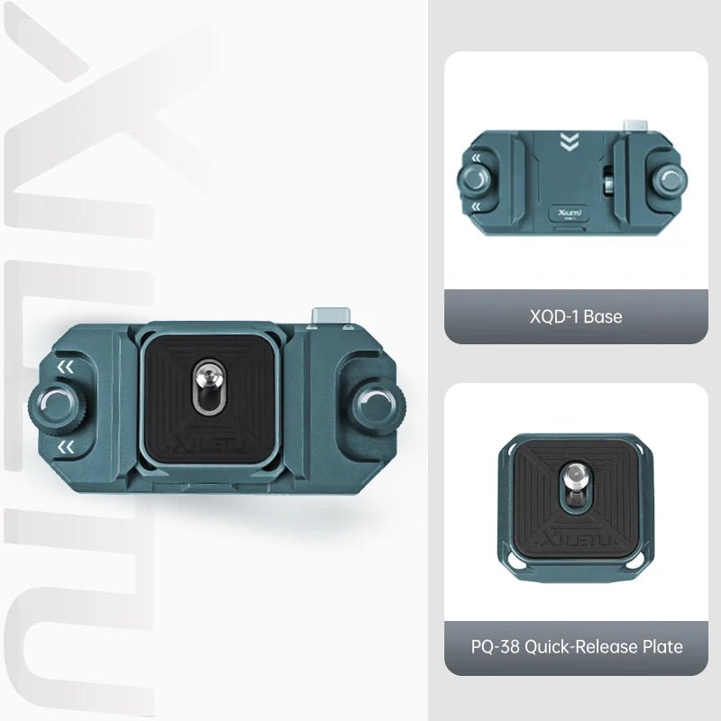 XQD1 Camera Capture Clip Arca Swiss Quick Release Plate Clamp Quick Switch Tripod Slider Mount Adapter - Visión Creativa 